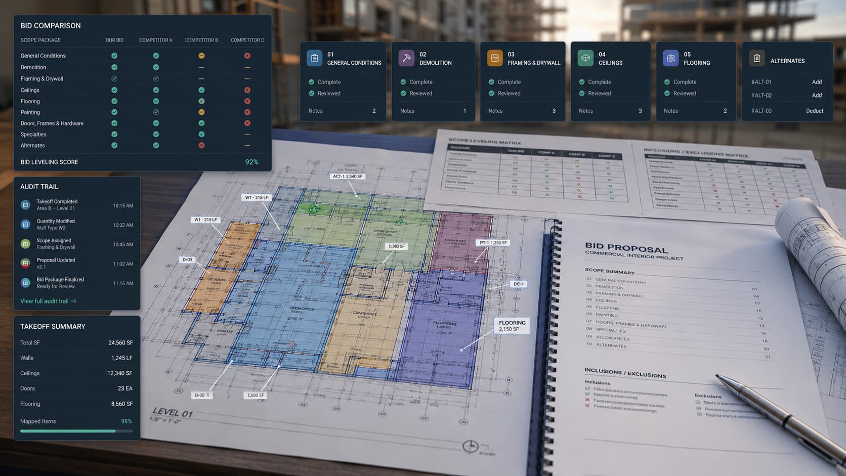 quotr.ai How Subcontractors Bid GCs Without Losing Margin banner