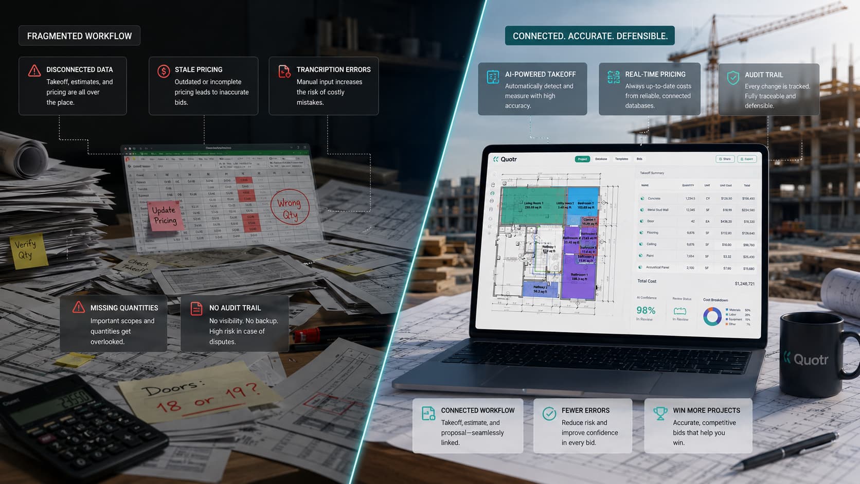 quotr.ai construction estimating mistakes to avoid