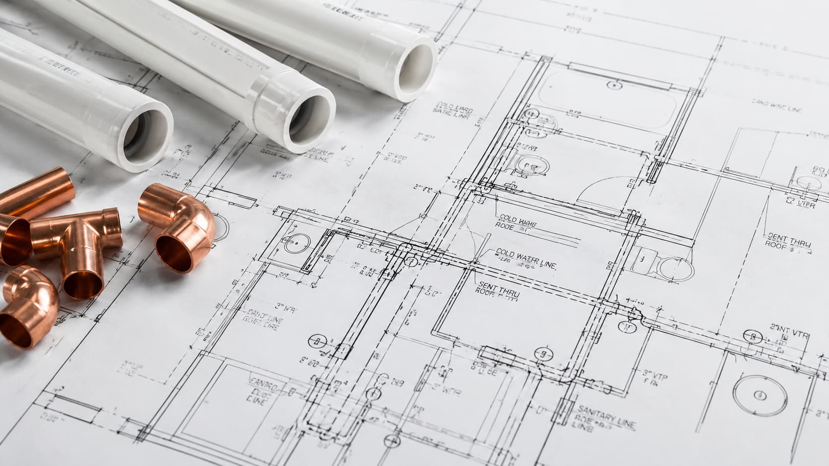quotr.ai How to Estimate Plumbing From Drawings: Pipe, Fixtures, and Labor card