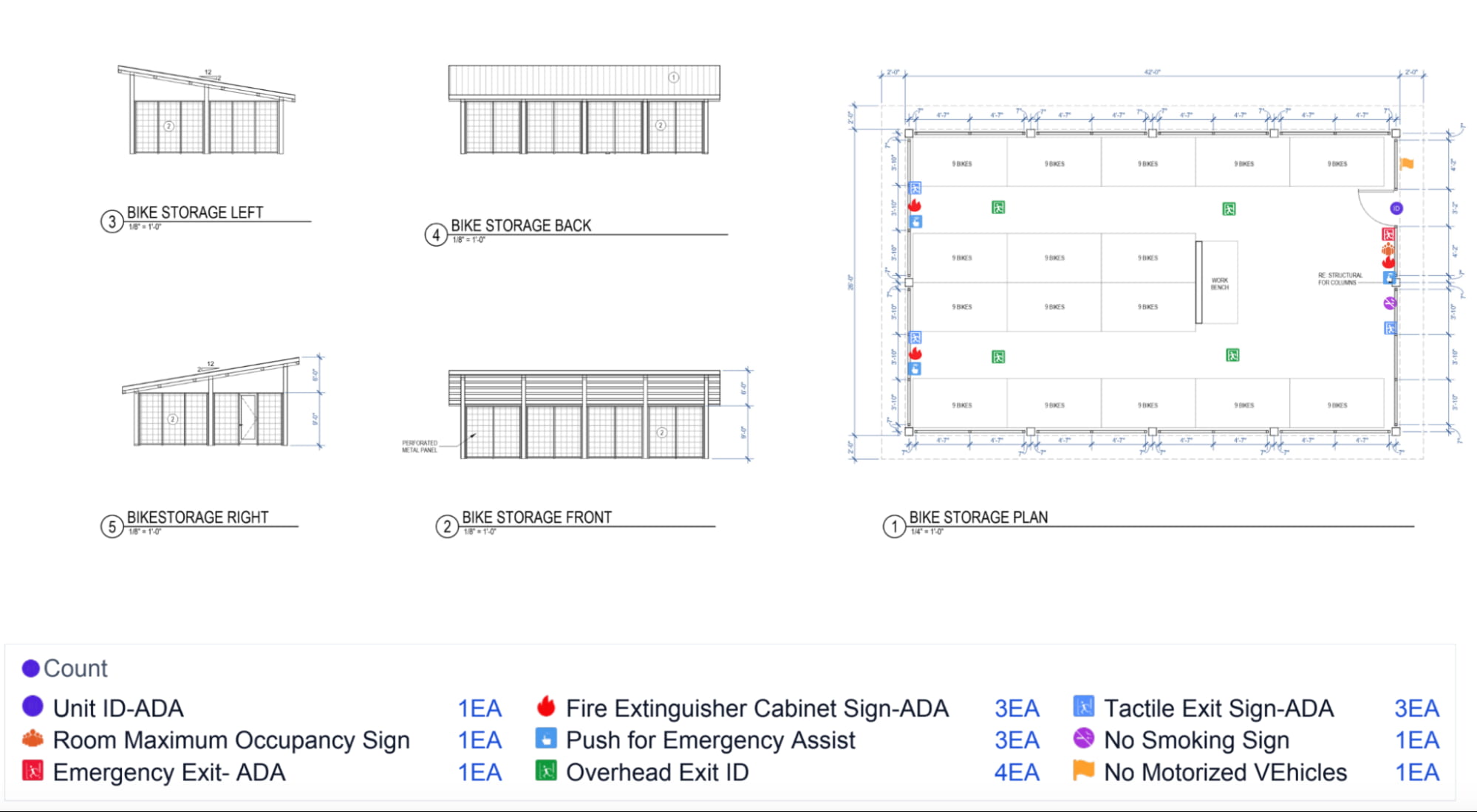 Commercial signage symbol set covering accessibility, life-safety, fire, regulatory, parking, identification, and wayfinding categories Commercial signage symbol set covering accessibility, life-safety, fire, regulatory, parking, identification, and wayfinding categories