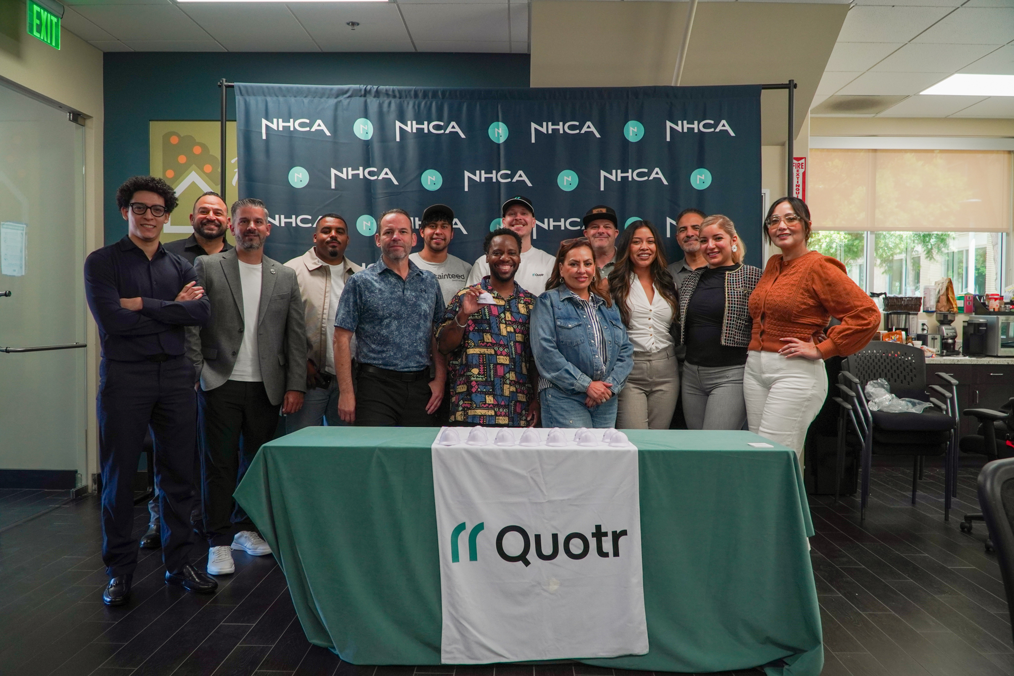 Group photo with Quotr.ai and NHCA Build the Builder 2026 Los Angeles cohort.